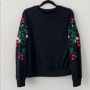 Floral Embroidered Sweater